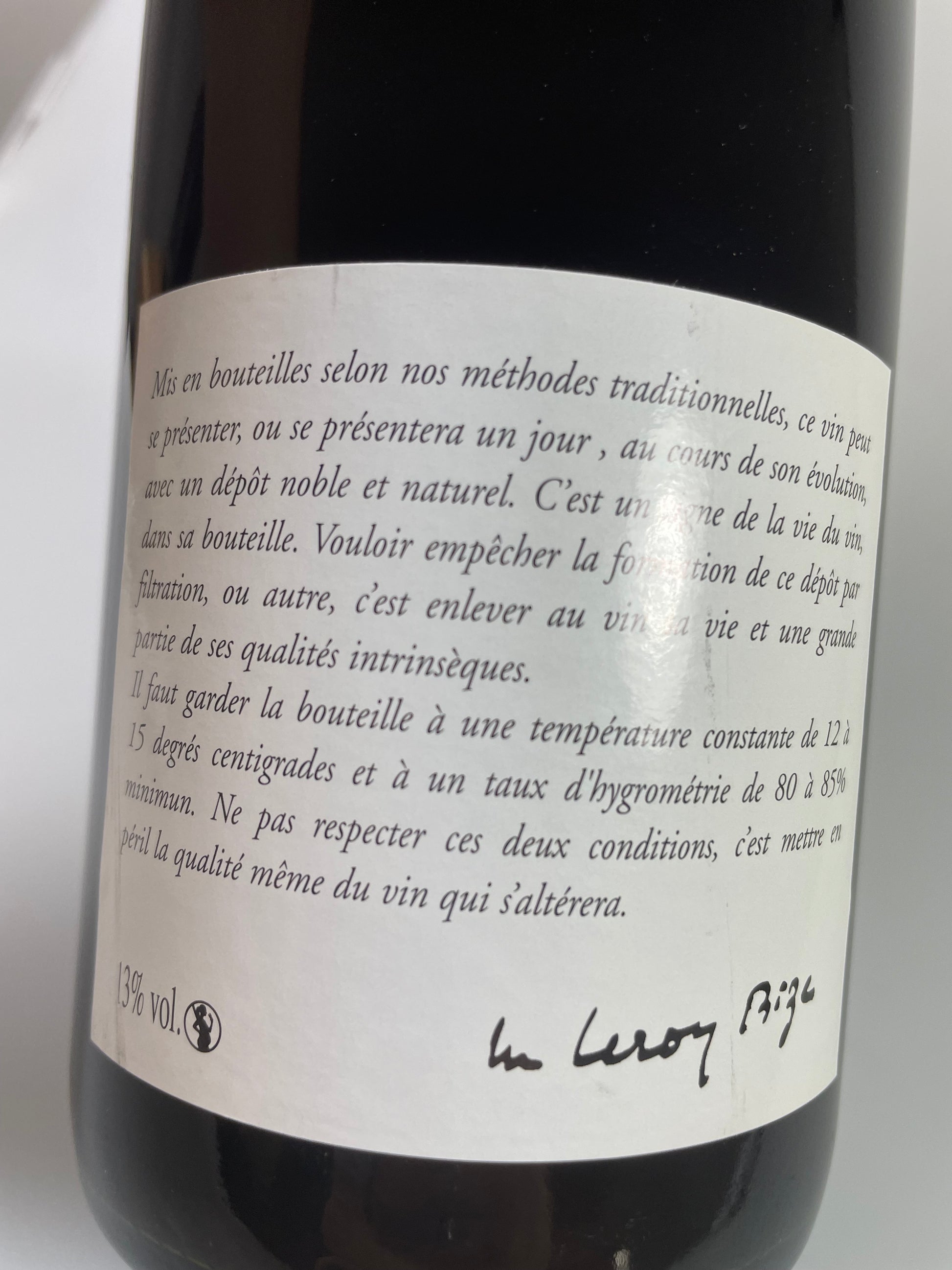 Domaine Leroy Chorey les Beaune 2012