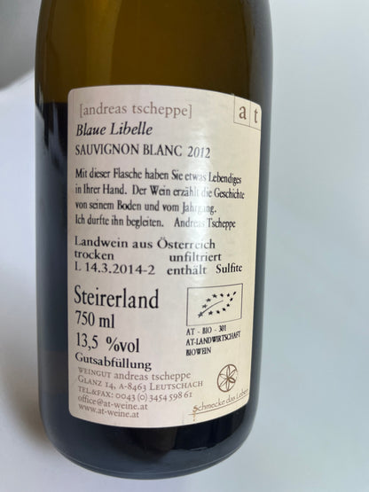 Blaue Libelle Sauvignon Blanc 2012 Tscheppe