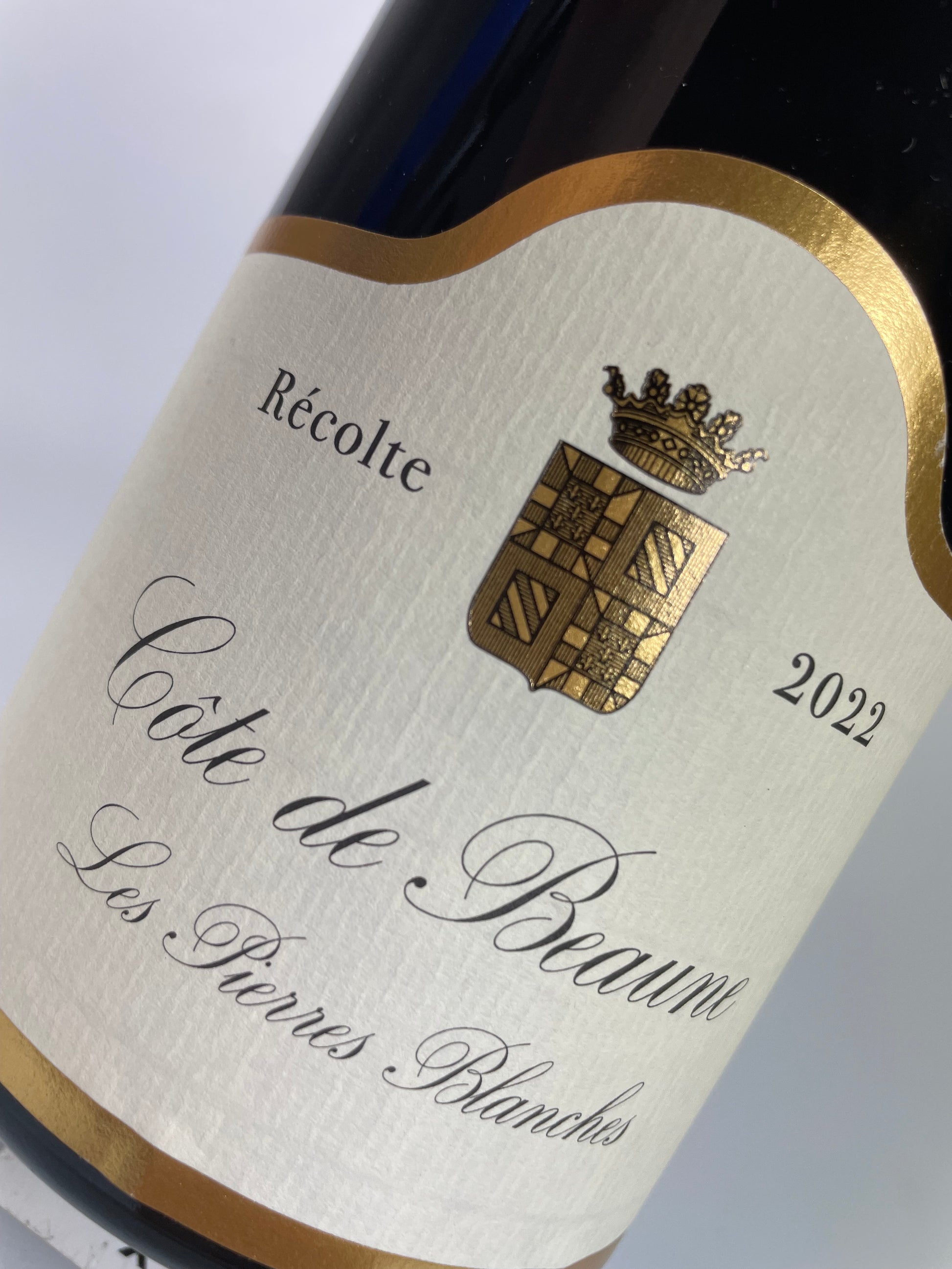 Etiikett Weinflasche William Kelley Cote de Beaune Les Pierres Blanches 2022