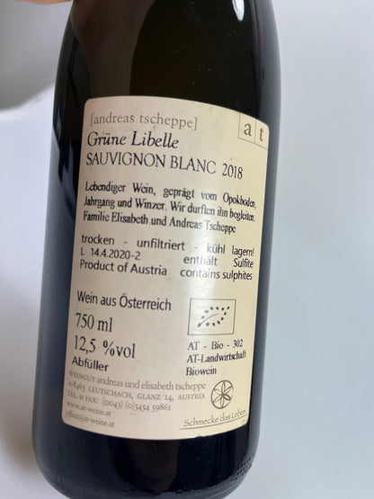 Grüne Libelle Sauvignon Blanc 2018 Tscheppe